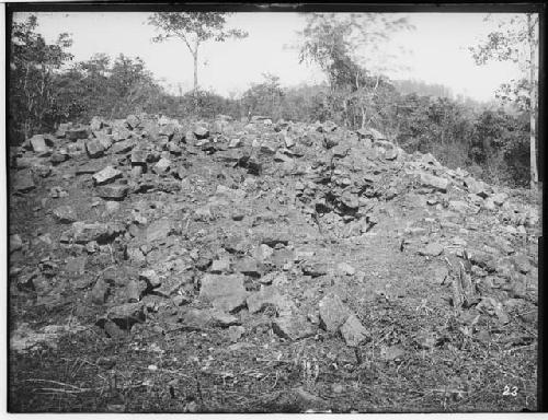 Mound north of Plaza Grande