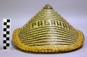 Woven hat with name "Palawan"