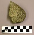 Ground stone, axe fragment of blade end