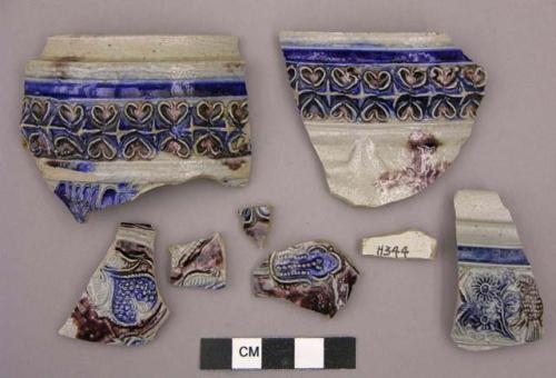 Stoneware, Rhenish, sherds