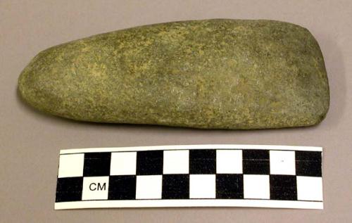 Ground stone axe, more or less parallel sides