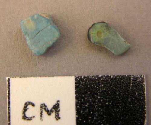 Fragments of turquoise