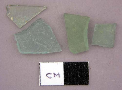 Glass, flat, window, pane fragments