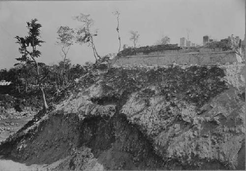 Temple of Warriors during excavation