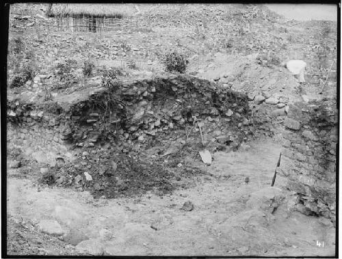 Section of Mound 36 showing construction