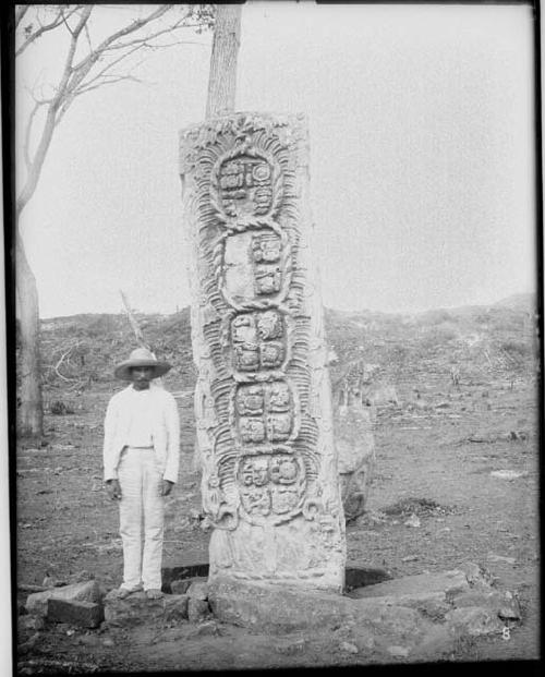 Back of Stela F