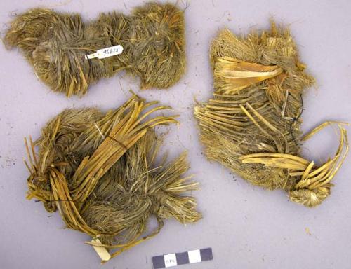 Fragmentary sandals, reed type