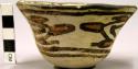 Bowl, polacca polychrome style c. int: linear design; ext: curvilinear design. 5