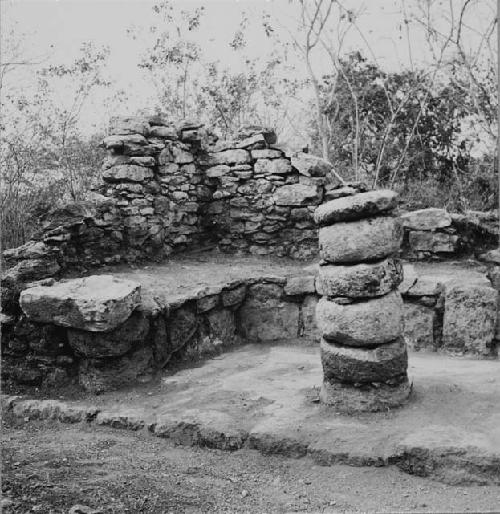 Southwest corner of front room at Structure Y2d