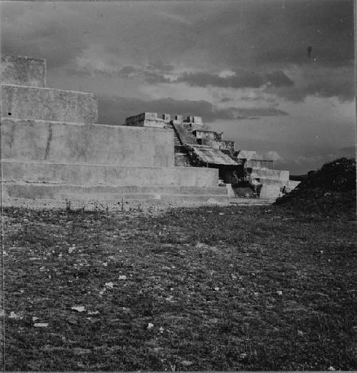 Looking East at West Side of Structure 6 at End of 1947 Season