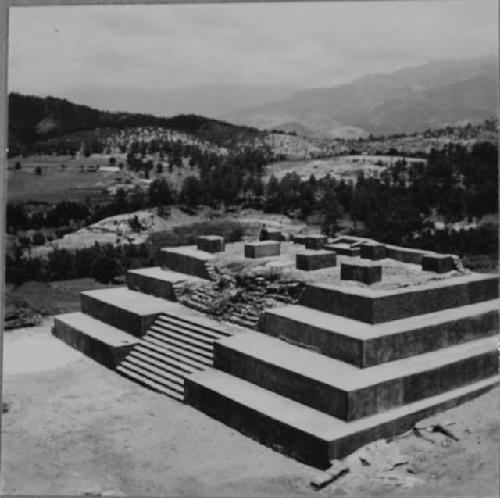 View of South and East Sides of Structure 6, from Top of Structure 1