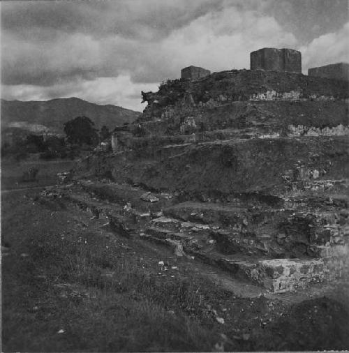 View of South-West Corner and West Side of Structure before Reconstruction