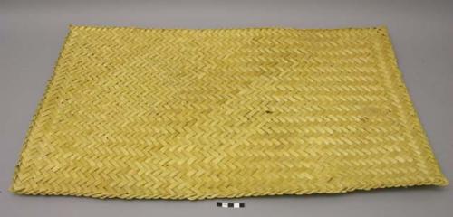 Mat made from outside strips of split bamboo. made in every way except