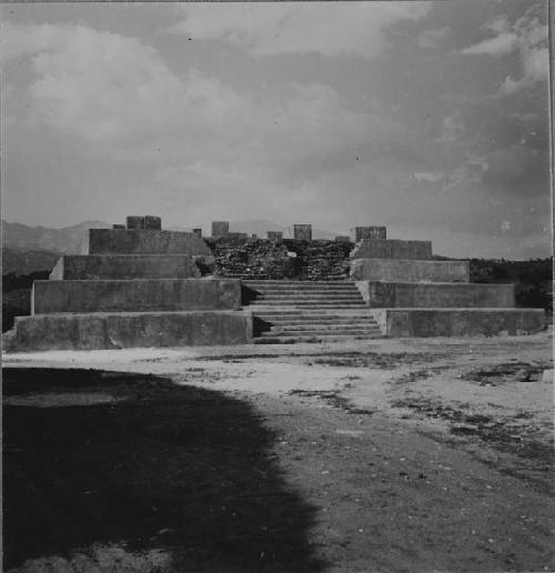 Looking North-East across Plaza from its South-West Corner at Structure 6.