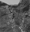 View of East Side of Structure 6; Looking South along Wall after Removal of Fill