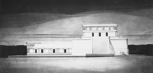 Third Stage at Monjas drawn by Russell T. Smith in 1935.