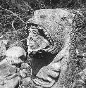 Closeup of top of a Jaguar Atlantean, Temple of the Jaguar