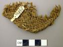 Fragment of twilled sandal, double selvage