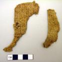 Fragments of woven sandals of yucca leaf