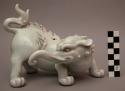 White ceramic elephant incense burner