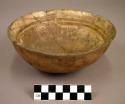 Polychrome pottery bowl