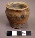 Miniature plain pottery jar