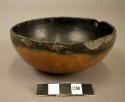 Forestdale smudged pottery bowl