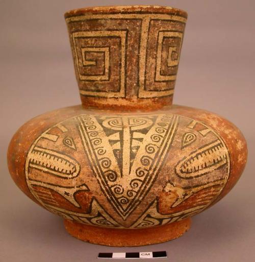 Polychrome pottery jar