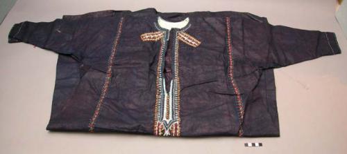 Cotton shirt - embroidered with gold and silver thread