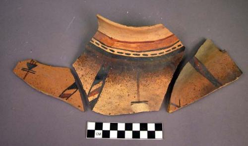 San Bernardino polychrome potsherd