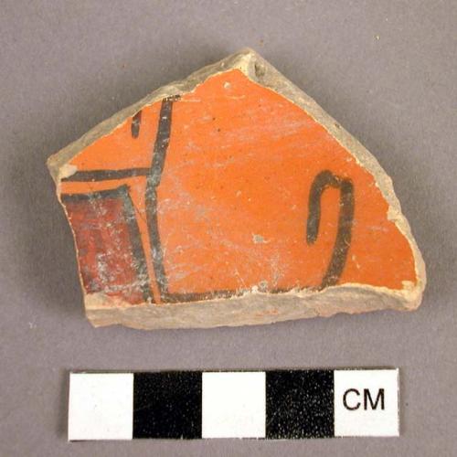 Unclassified polychrome potsherd