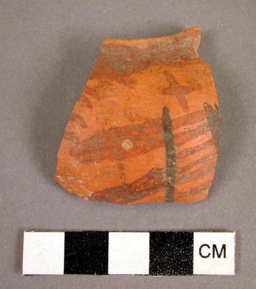 Unclassified polychrome potsherd