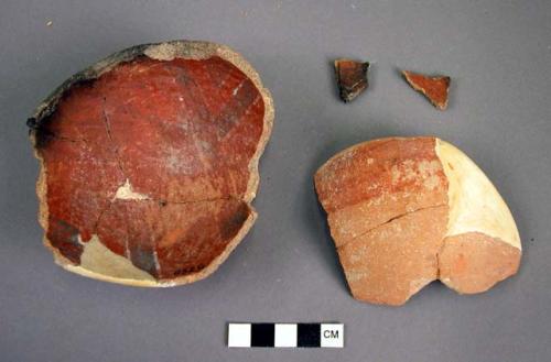 Part of unclassified pottery bowl