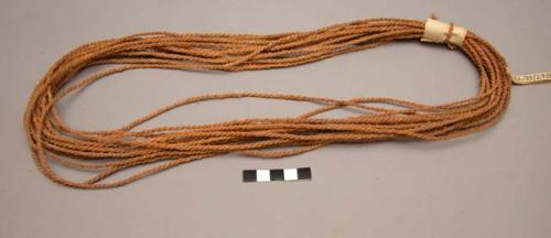 Cocoanut cord (auw) made by left-handed man