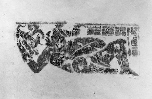 Rubbing of hieroglyphic step at La Amelia