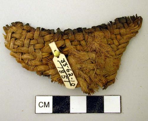 Fragment of twilled sandal