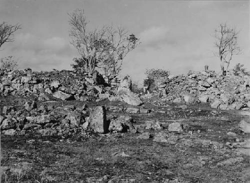 Gate O in Mayapan city wall