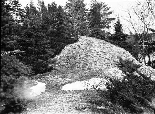 Area to be Trenched. Top of Mound