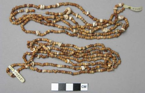 Neckalce of seeds and shell beads