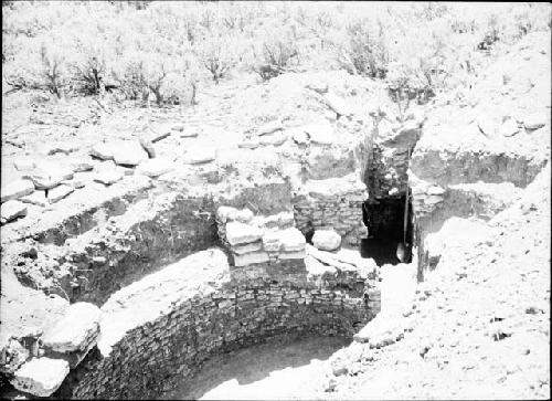 Kiva 1 From North, Completely Excavated