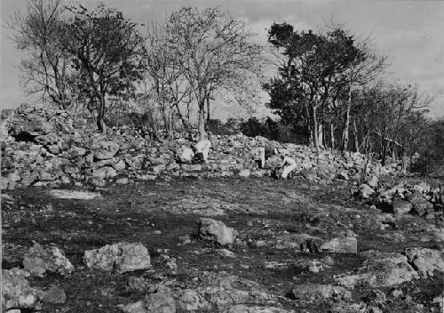 Gate O in Mayapan city wall