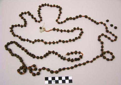 Necklace of seeds and beads