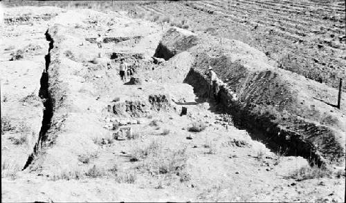 Beginning Excavation of Plaza, East Side