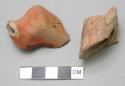 14 pottery whistle fragments