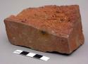 Brick, architectural, ceramic, fragment