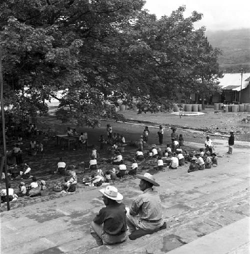 Plaza and church at Palin