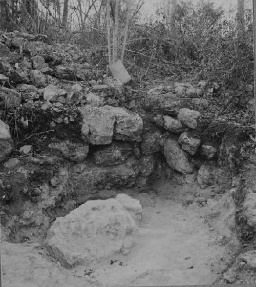 Pottery trench cut number 1, terrace west of structure 7B2