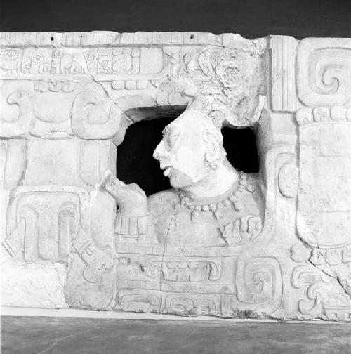 Detail of throne at Piedras Negras