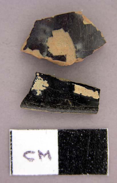 Ceramic, redware, jackfield, refined, black sherd