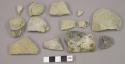 Sherds from various pots, some b/w